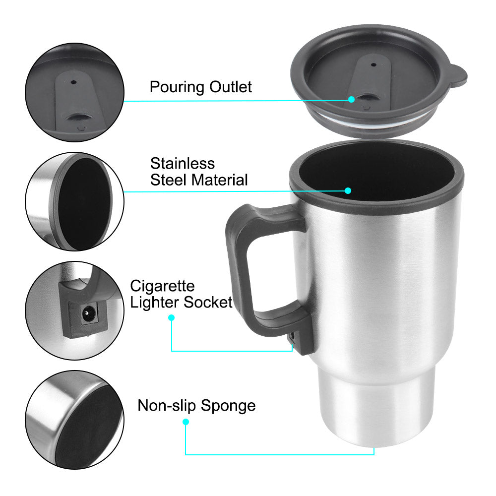 12V 450ml Electric Heating coffee cup